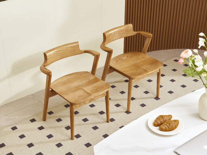 Carson Oak Wood Dining Chair (Set of 2)