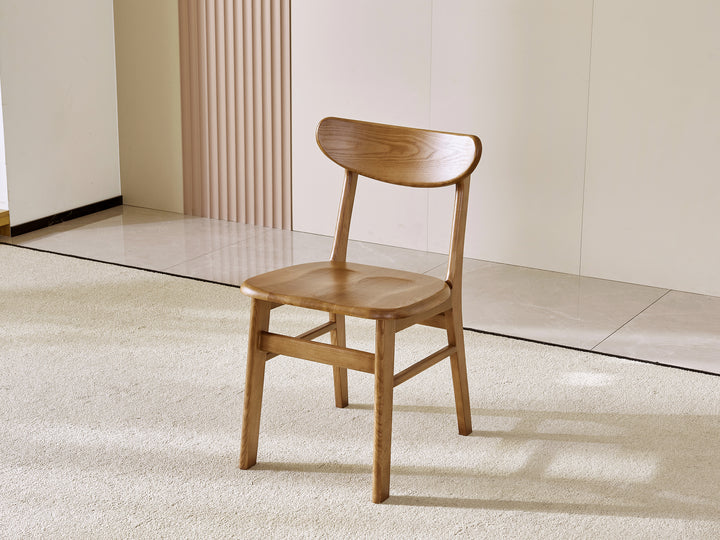 Natural Chippen Wooden Dining Chair (Set of 2)