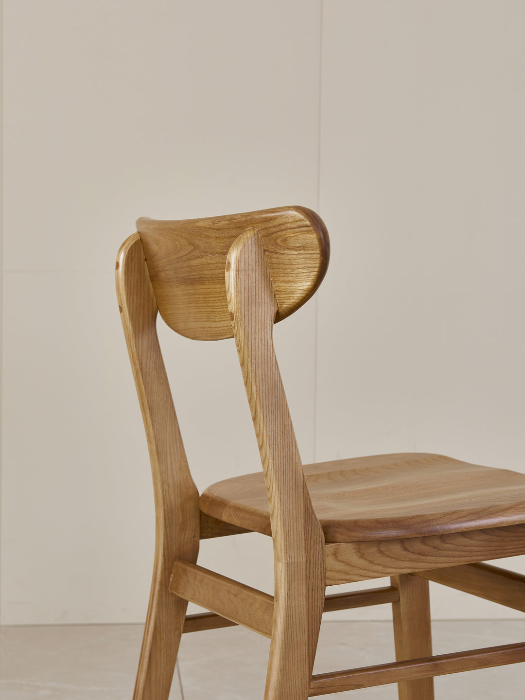 Natural Chippen Wooden Dining Chair (Set of 2)