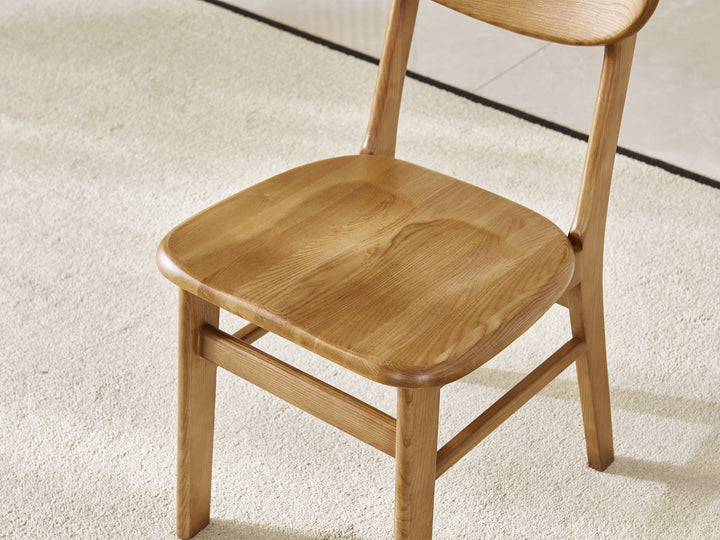 Natural Chippen Wooden Dining Chair (Set of 2)