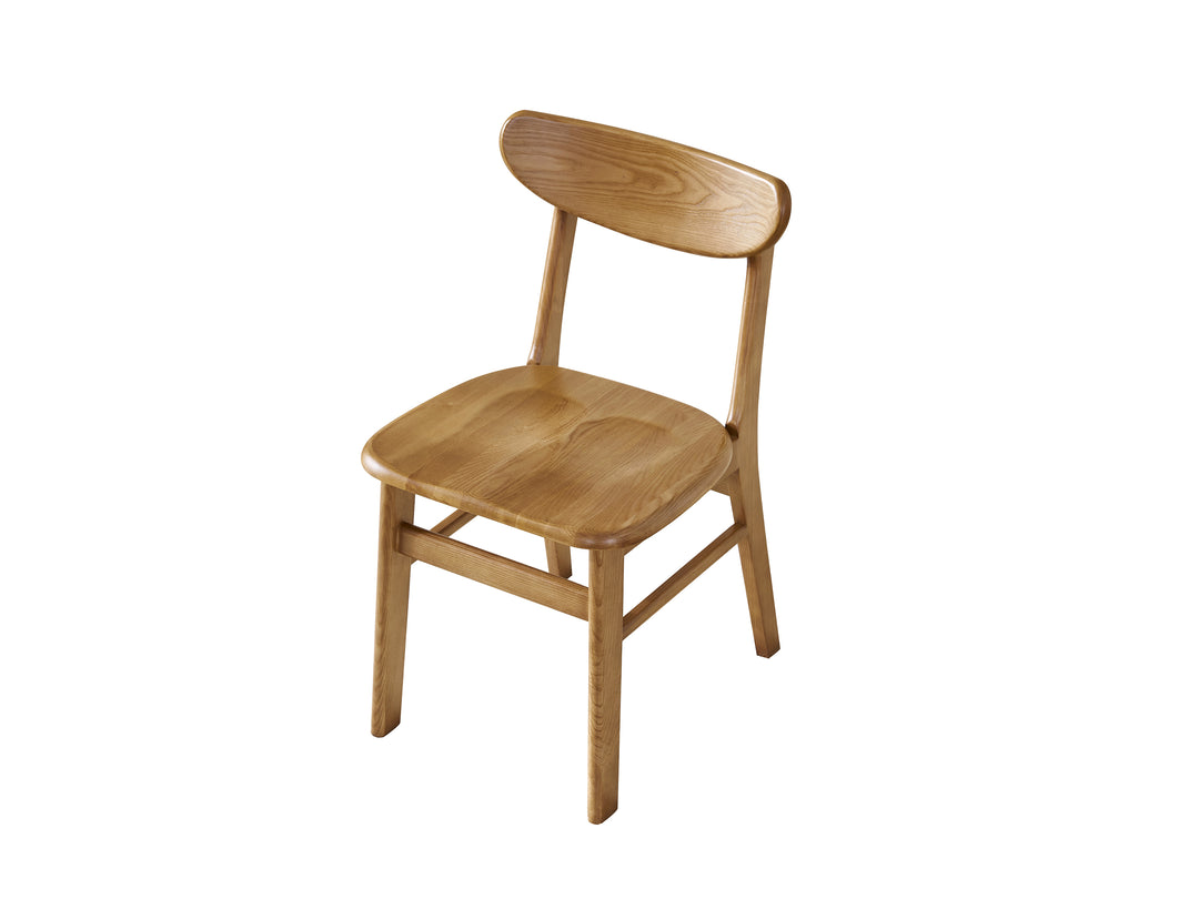 Natural Chippen Wooden Dining Chair (Set of 2)