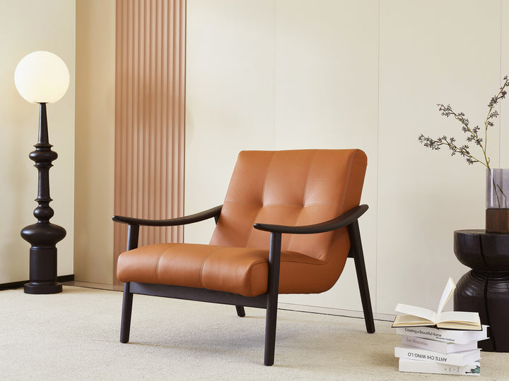 Dan Genuine Leather Armchair