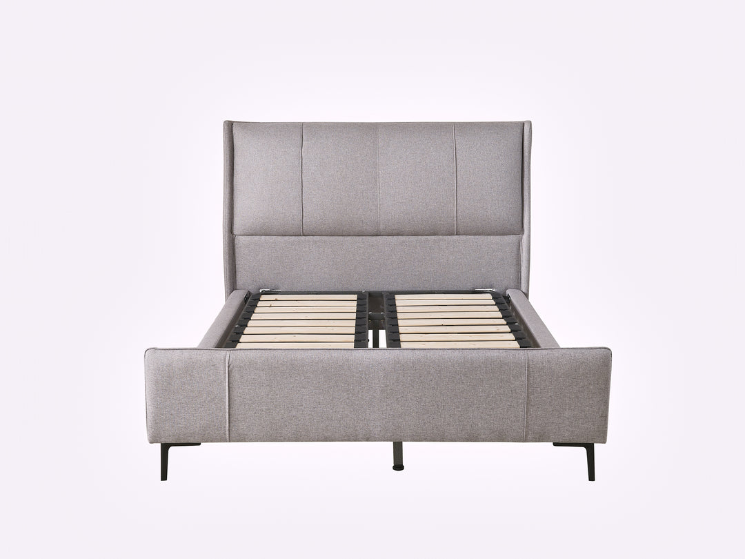 Hudson Grey Upholstered Bed Frame