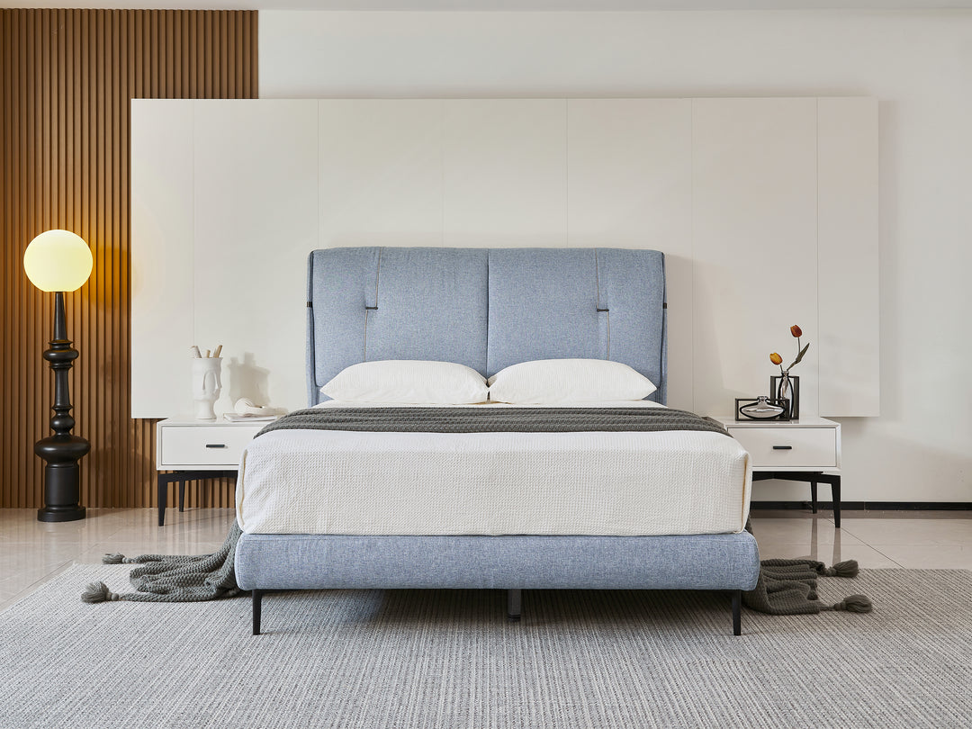 Memphis Tapered Upholstered Bed Frame