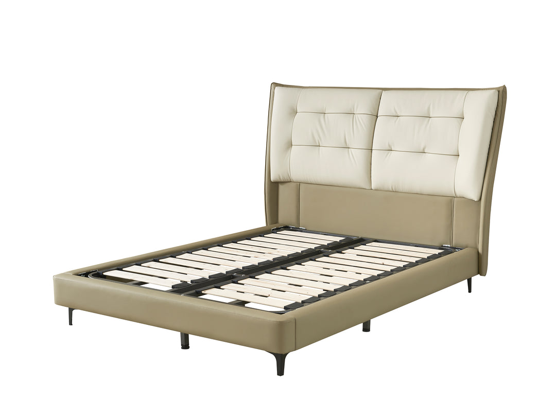 Orlando Buttoned Leather Bed Frame