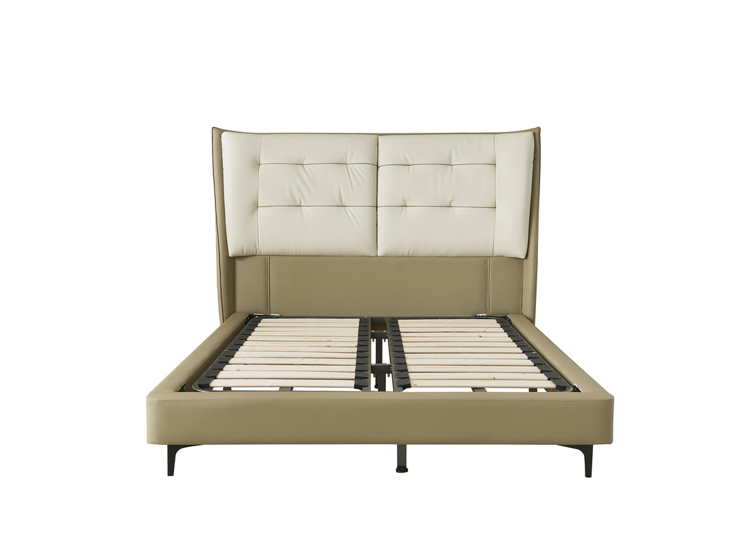 Orlando Buttoned Leather Bed Frame