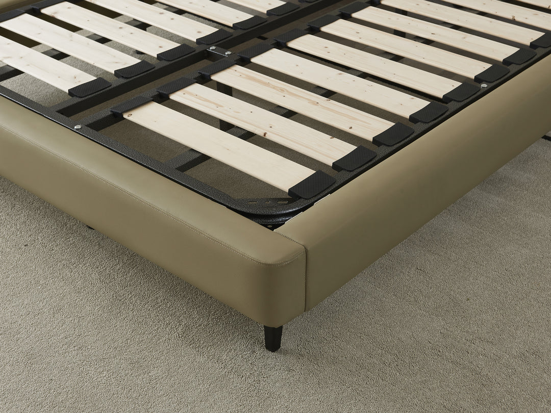 Orlando Buttoned Leather Bed Frame