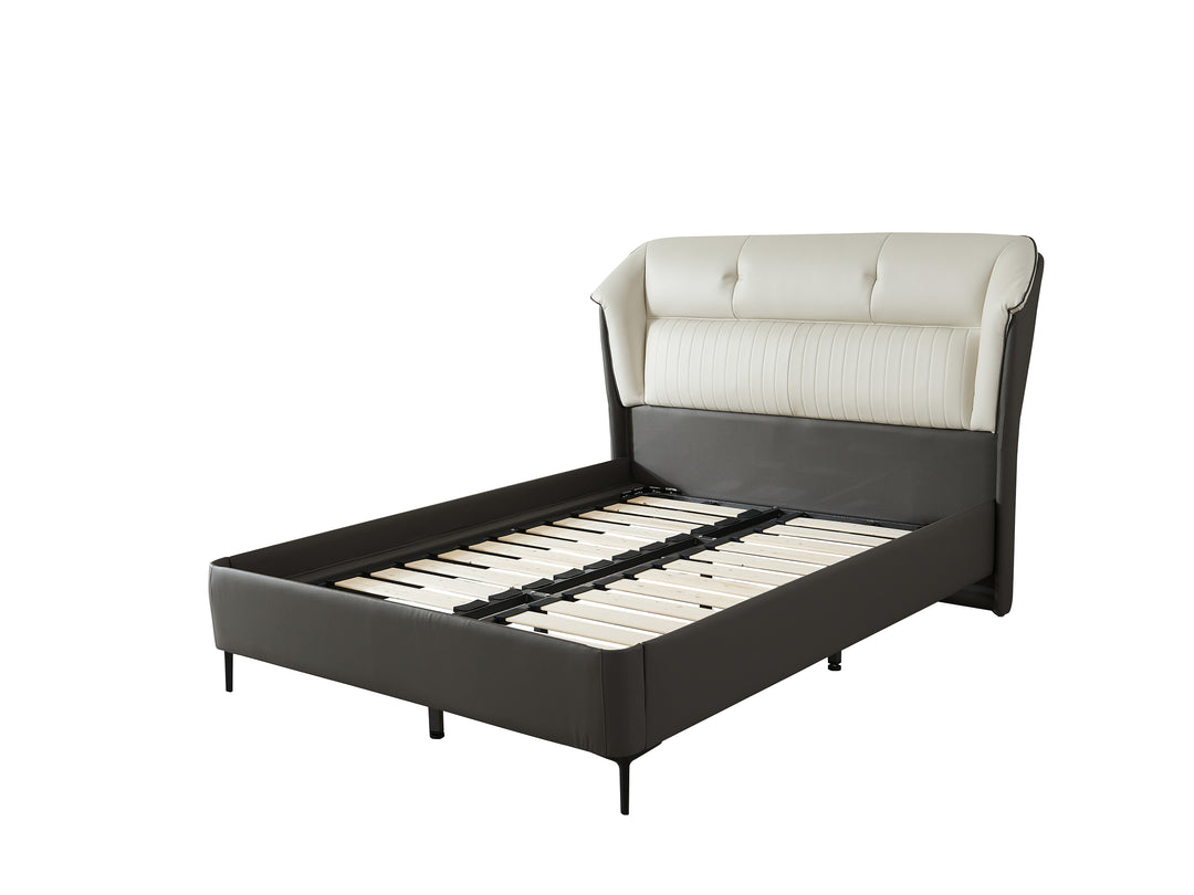 Regal Upholstered Faux Leather Bed Frame