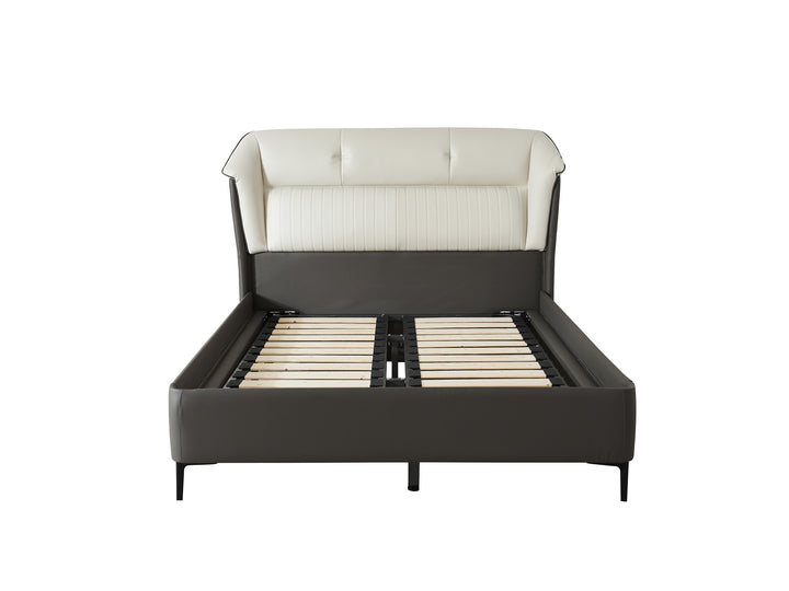 Regal Upholstered Faux Leather Bed Frame