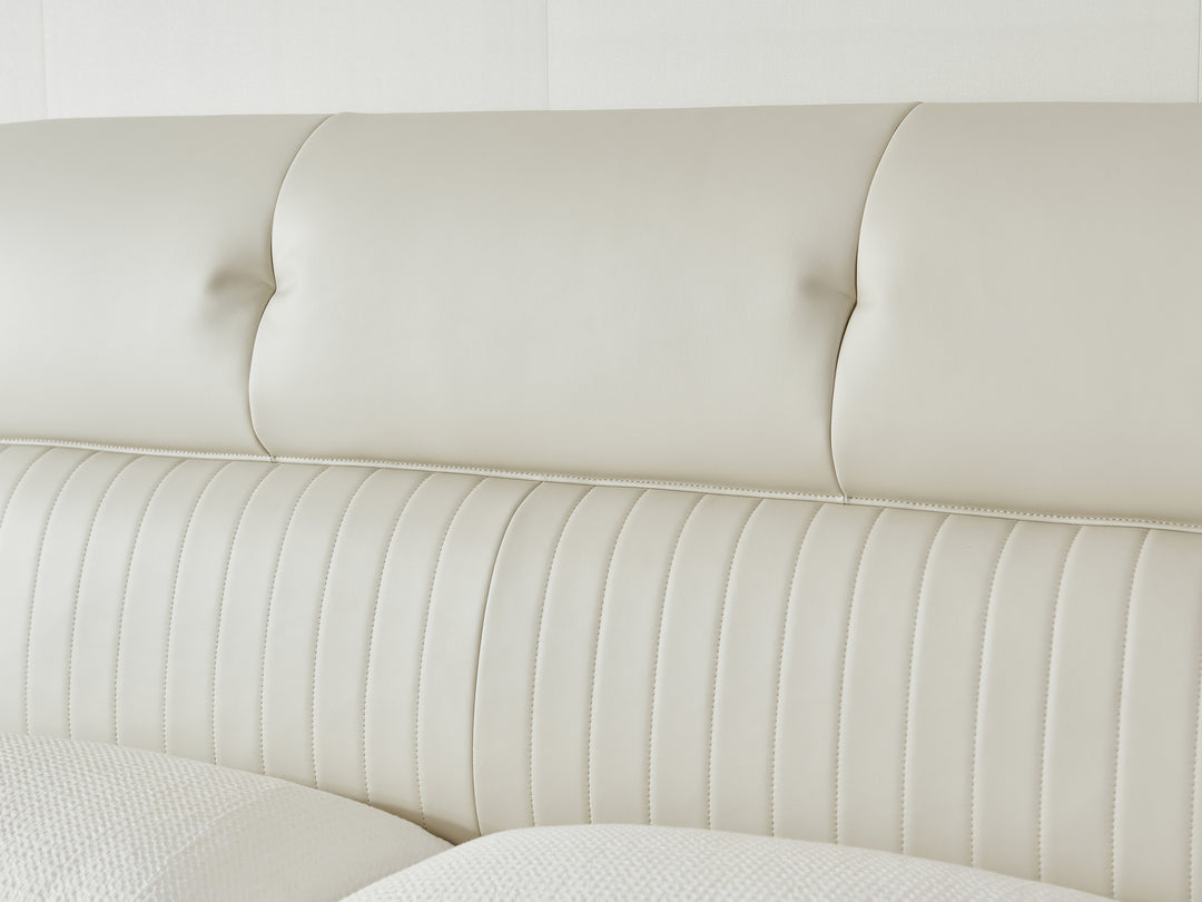 Regal Upholstered Faux Leather Bed Frame