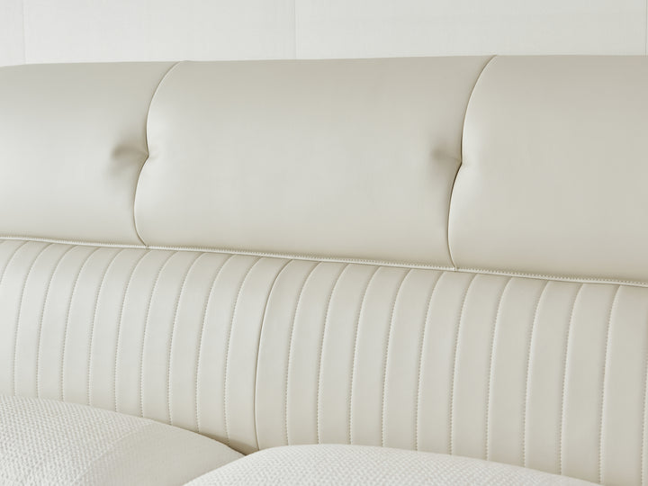 Regal Upholstered Faux Leather Bed Frame